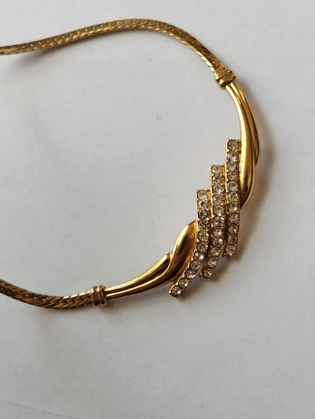 Catenine: Goldkette mit Strass, Vintage, Avon – Usato da St. Gallen venduto da GIULESGG 6