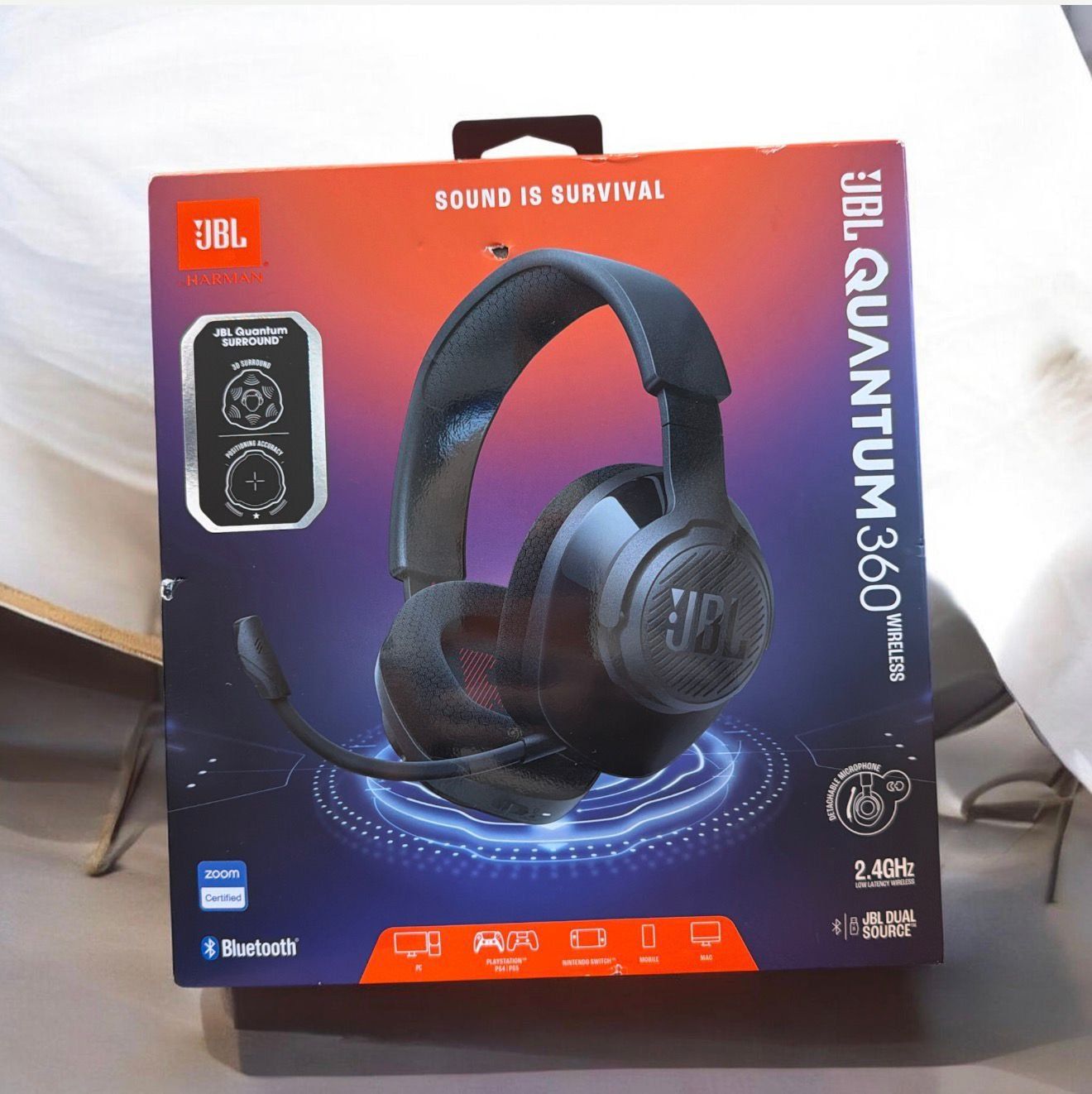 Kopfhörer: JBL Quantum 360 Wireless Gaming-Headset. – Neu und originalverpackt aus Basel von iMediahuus