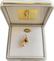 Pendentif en or 18 carats, petit dauphin, neuf
