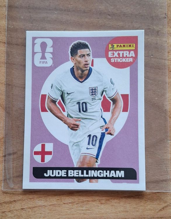 Panini Extra Sticker Jude Bellingham Lila FIFA WC 2026 (Neu (gemäss ...