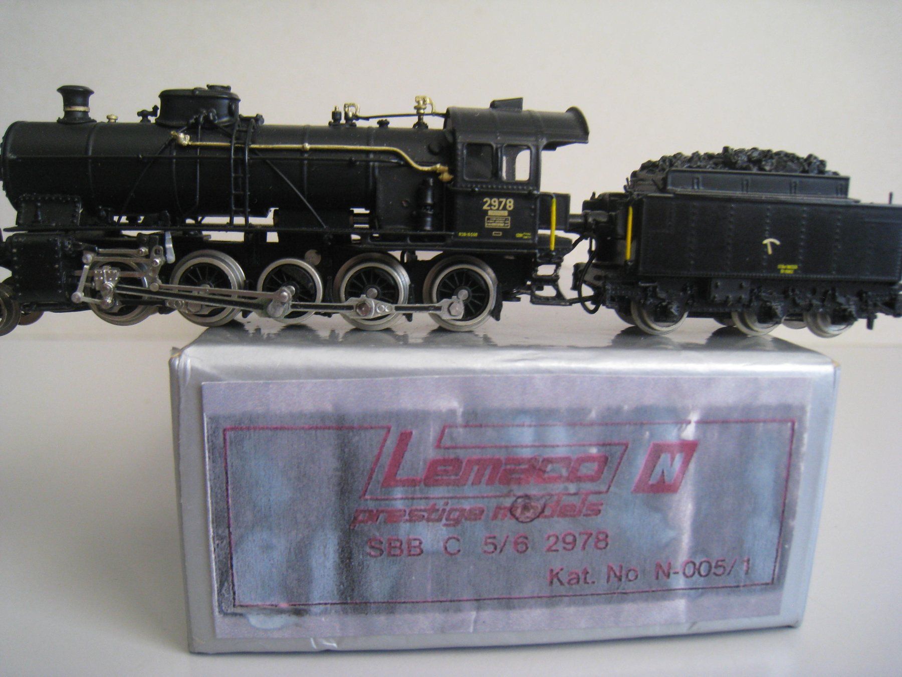 Lemaco Modellini di ferrovie: Lemaco C 5/6 2965, oder 2978 SBB-Dampflok, Spur N – Usato da Buchs ZH venduto da swiss-train 8