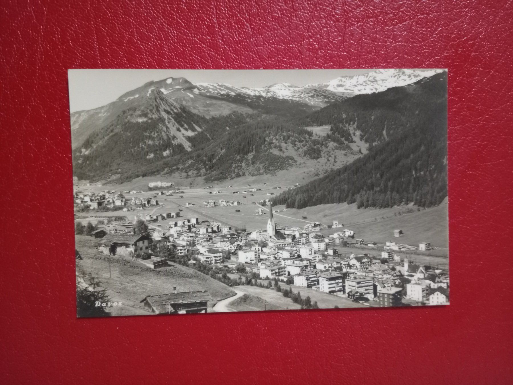 Ansichtskarten: Davos Graubünden s/w Karte – Gebraucht aus Küttigen von Melisch1000