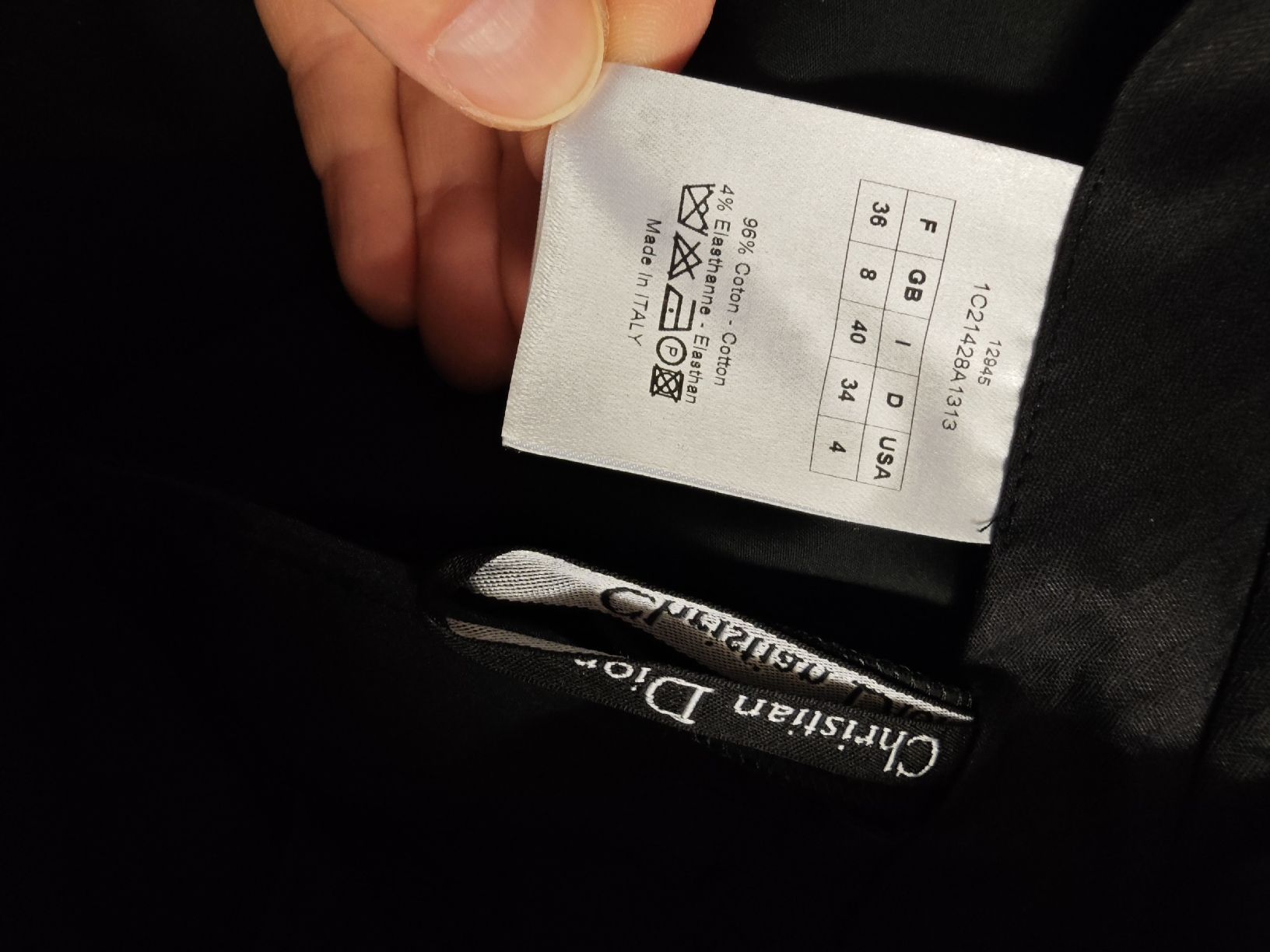 Dior Pantaloni: CHRISTIAN DIOR Hosen schwarz – Usato da Erlenbach ZH venduto da nlh 7