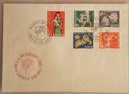B141) 1962 Pro Juventute FDC (P1) ohne Adresse Kt. 12.-