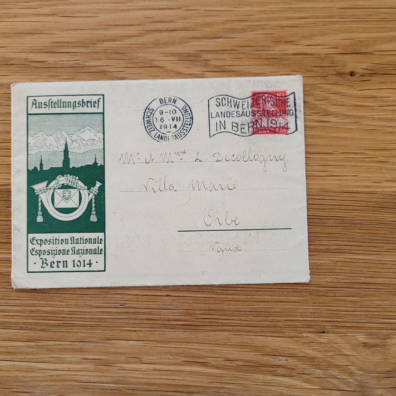 Tutti i francobolli: GS Bern 1914 Orbe – Usato da Biel/Bienne venduto da Destockweb