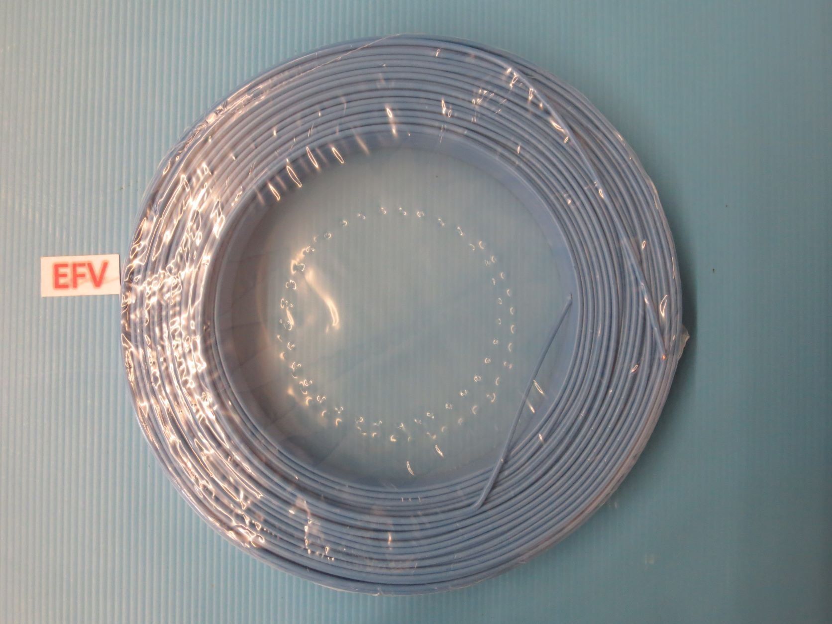 Kabel: 100m T-Draht 1.5mm2 hellblau Installationsdraht H07V-U – Neu und originalverpackt aus Sulz LU von Elektrofachverkauf