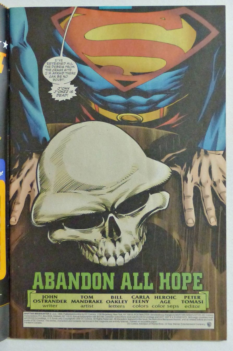 Comics: MARTIAN MANHUNTER #8 DC COMICS 1999 – Gebraucht aus Lugano von YouWantUS 1