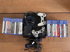 PlayStation 4 500GB + 2 Controller + 2TB HDD + 27 Games uvm.