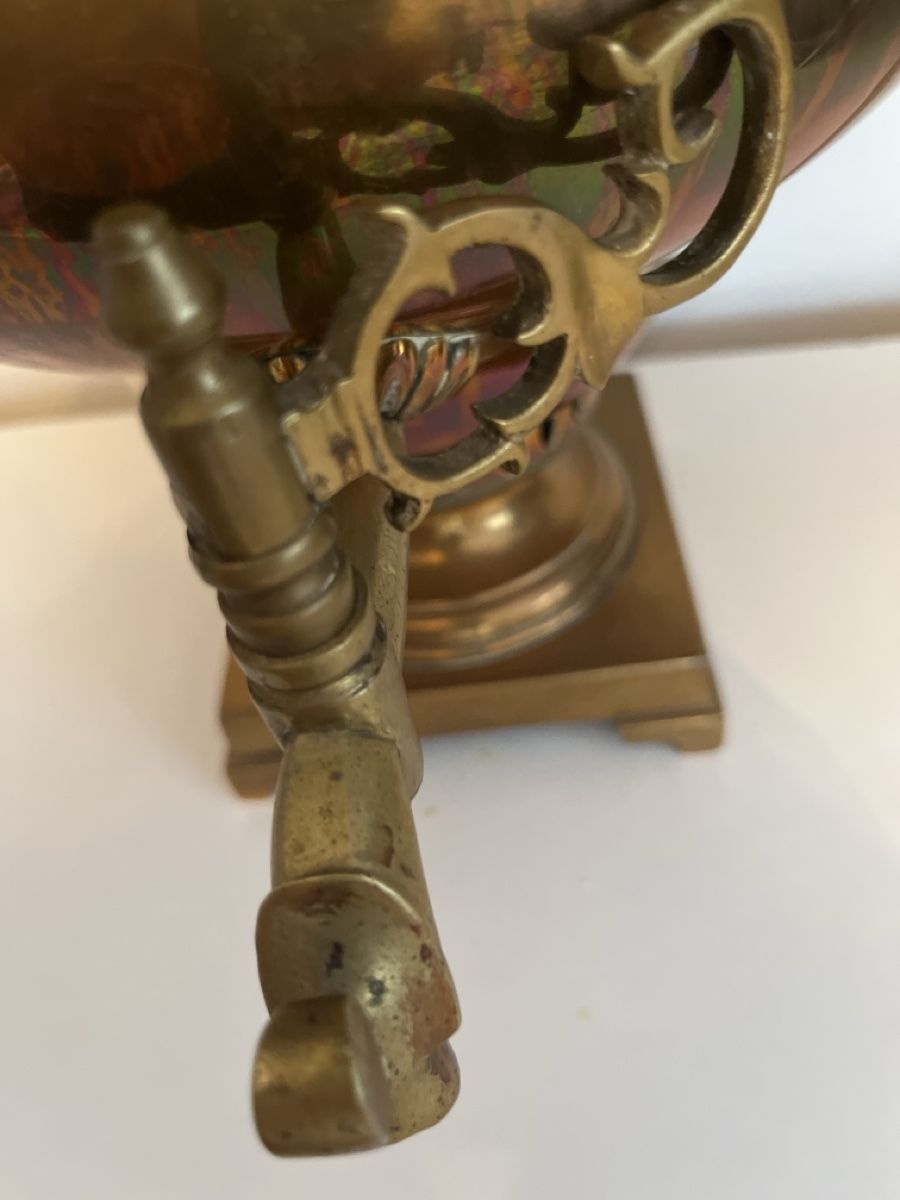 Tutte le decorazioni: Originaler russischer Samowar aus massivem Messing, hergeste – Usato da St.Gallen venduto da Djamschidi 2