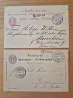 Postkarten alt mit Stabstempel gelaufen Zustand gem.Bilder