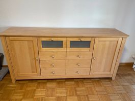Commode  Holz  Birke 183x45x85,5 cm