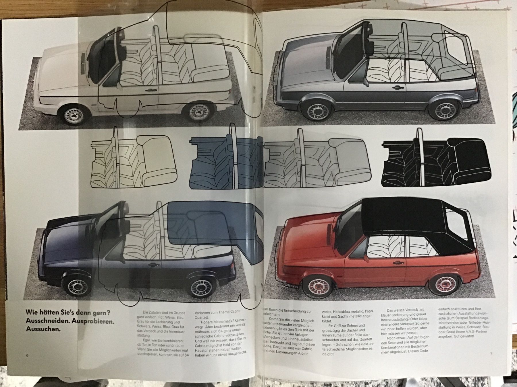 VW Dokumente: VW Golf Cabriolet Verkaufsprospekt 1990 – Gebraucht aus Scherzingen von Starseller62 3