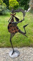 Skulptur : Lautenspieler aus gelötetem Metall
