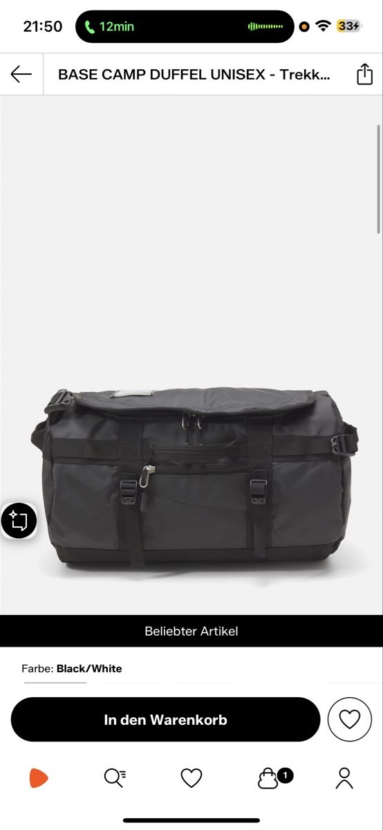 Sacs à dos: The North Face Base Camp Duffel Black/White S – Neuf avec emballage d'origine à Zürich par Eisenbahnenliebhaber
