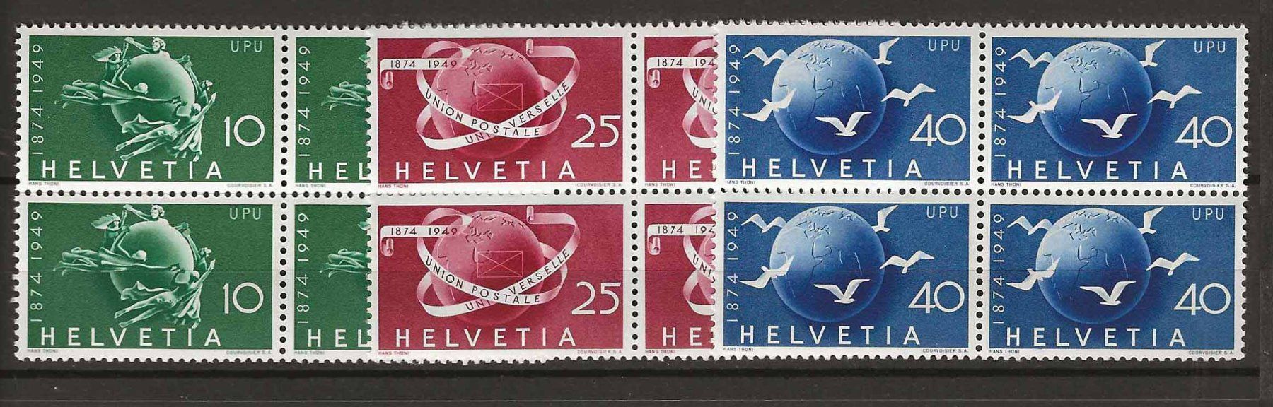 Alle Briefmarken: CH294 - 75 ans UPU bloc 4 ** – Neu (gemäss Beschreibung) aus Trélex von Phil_Albert