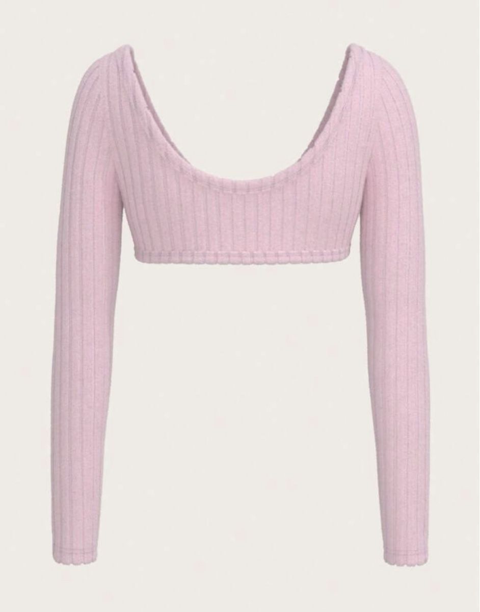 Tops: Süsses Pinkes crop langarm top – Neu (gemäss Beschreibung) aus Fehraltorf von y2kout7 1