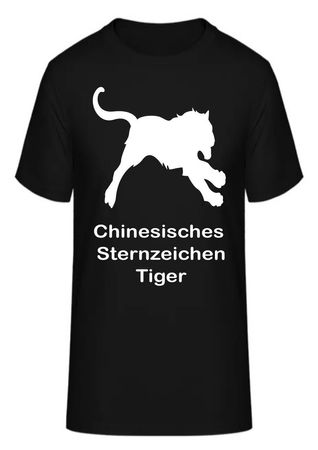 T-Shirt Chinesische Sternzeichen Tiger