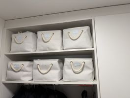 6x Praktischer Aufbewahrungskorb, Stoff, Top!
