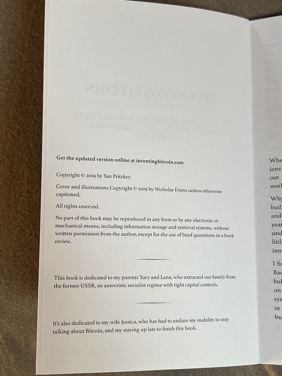 Libri: Inventing Bitcoin by Yan Pritzker – Usato da Gempenach venduto da amdor 2