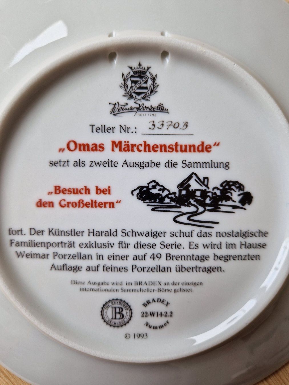Piatti: Sammelteller Omas Märchenstunde, Harald Schwaiger – Usato da Münchenbuchsee venduto da Aare22 2