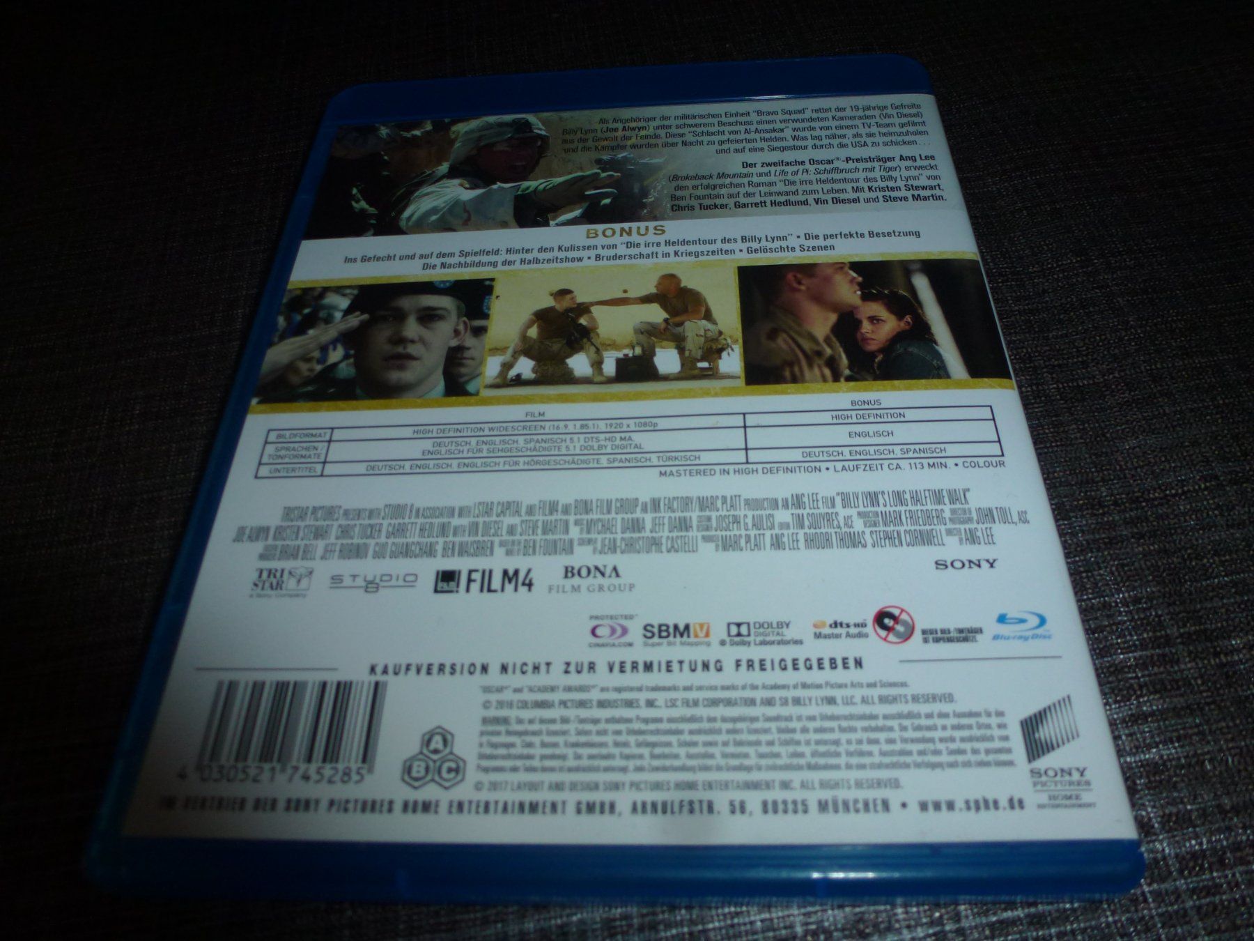 Tutti i DVDs: Die Irre Heldentour des Billy Lynn BLU-RAY – Usato da Olten venduto da Disc-Verkauf 2