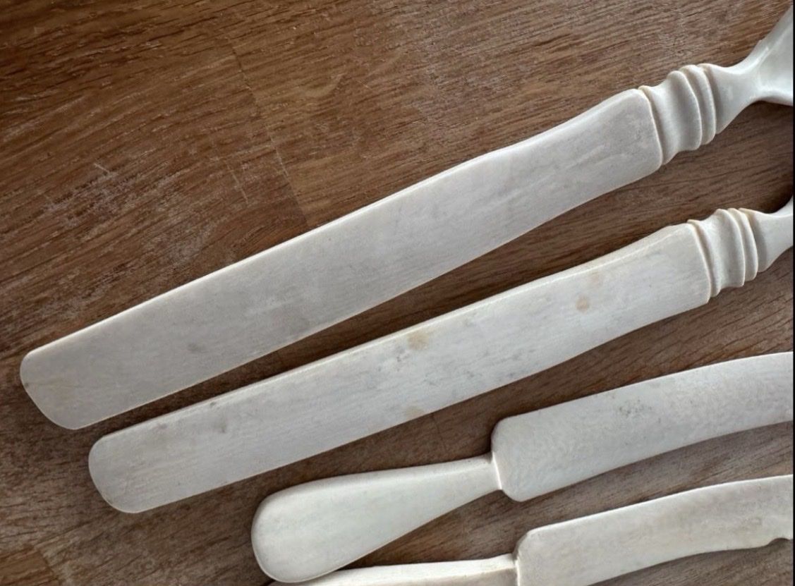Posate: Salatbesteck Antike Messer Knochen oder sowas. – Usato da Goldach venduto da Messerguru 2