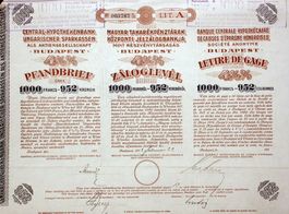 Central-Hypothekenbank Ungarischer Sparkassen - 1915