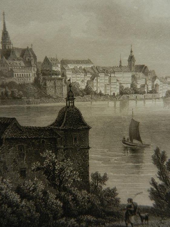 Incisioni: Basel von Rohbock und Kolb – Usato da Risch venduto da Antikfee 4