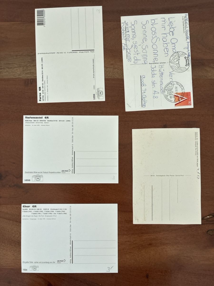Cartes postales: 10 Ansichtskarten Schweiz von Postautos in GR – D'occasion à Oftringen par Cla.vD.74 1