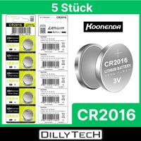 Koonenda CR2016 Knopfzellenbatterie - 5 Stk