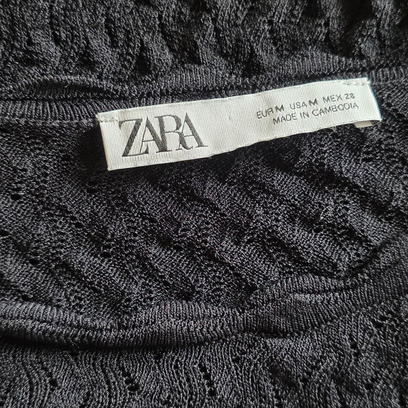 Zara Pullover & Sweatshirts: 🐸 ZARA SPITZENPULLOVER TOP M SCHWARZ VISKOSE – Neu (gemäss Beschreibung) aus Môtier (Vully) von Frogs 8