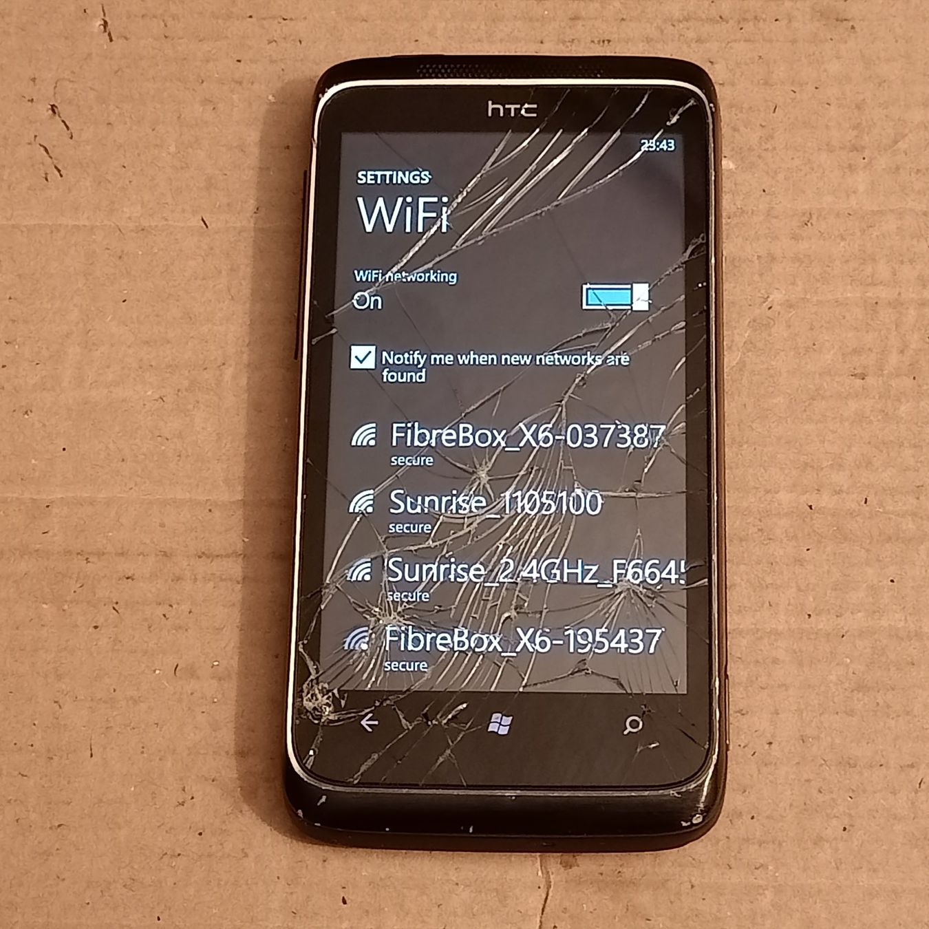 HTC Telefoni cellulari / Smartphones: Windows Smartphone ohne Sperre: HTC Trophy 7 – Usato da Winterthur venduto da Opusco 5