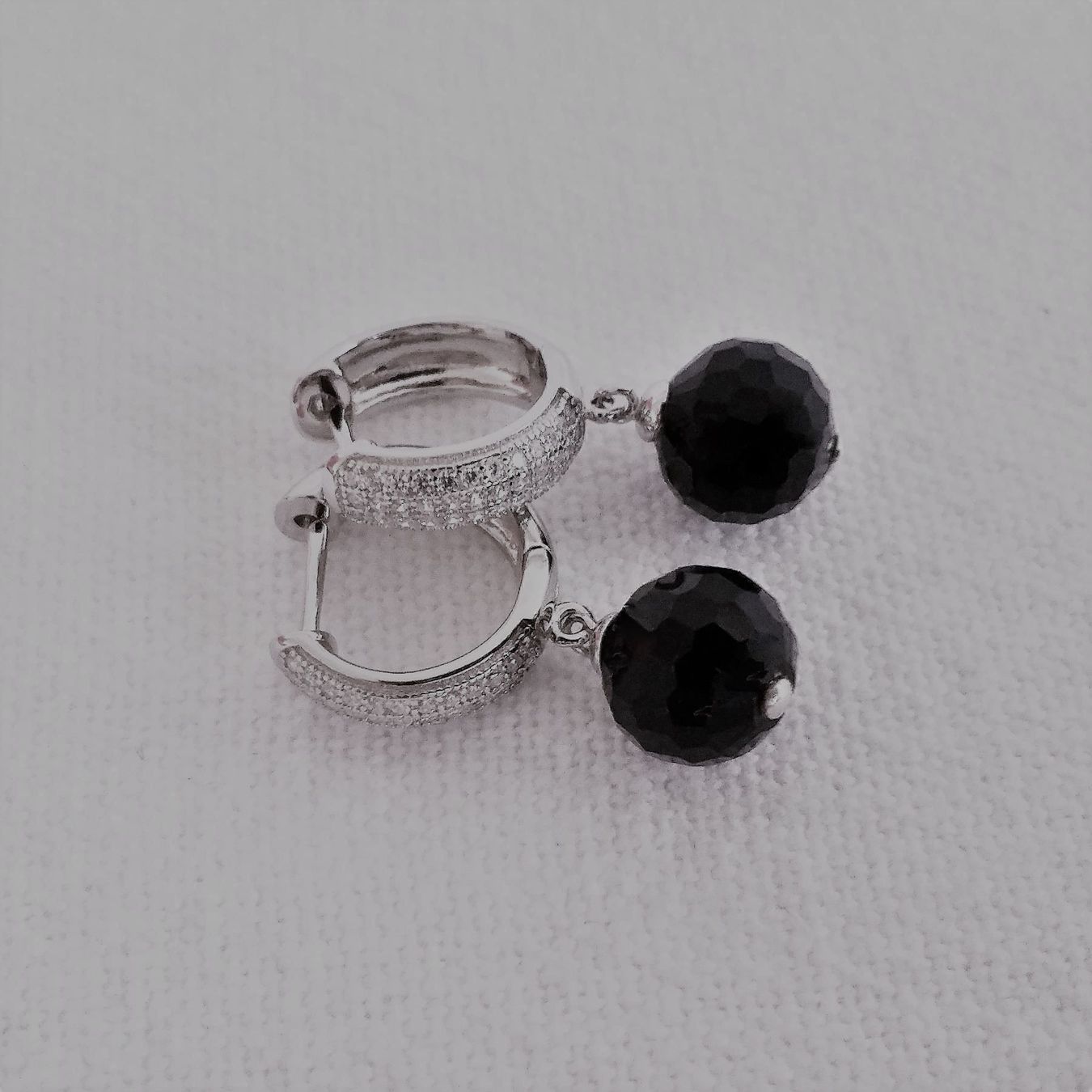 Orecchini pendenti & Orecchini a lobo: Montalin 925 Silber Creolen Noir – Nuovo e nell'imballaggio originale da Zürich venduto da Montalin2 1