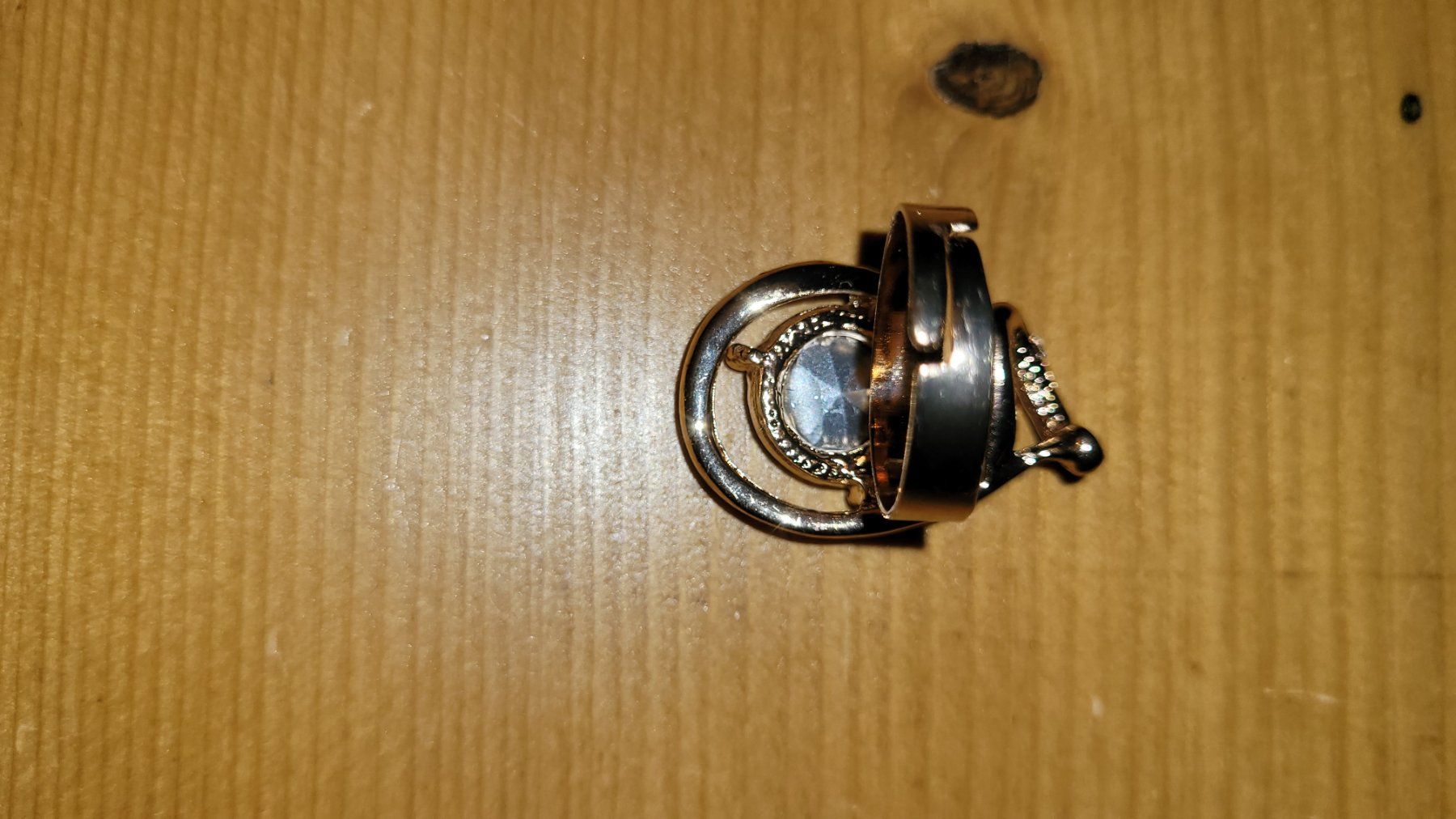 Sonstiger Schmuck: Goldfarbener Modeschmuck - Kombination mit violettem Stein – Neu (gemäss Beschreibung) aus Courtételle von Anais72 3