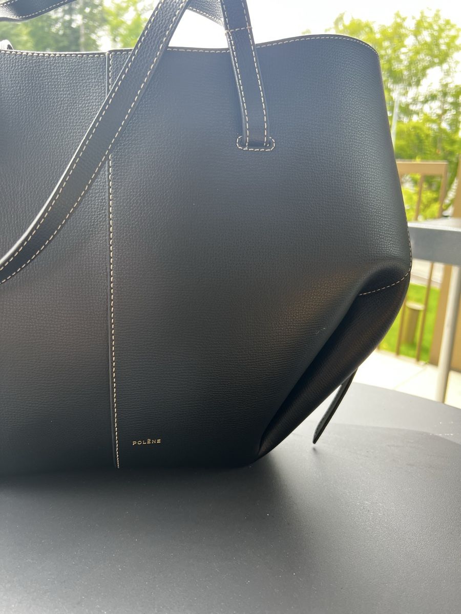 Polène Borse da donna: Big CYME Textured Black with Ecru Stitching – Nuovo (secondo la descrizione) da Rüschlikon venduto da ece_7tnb 1