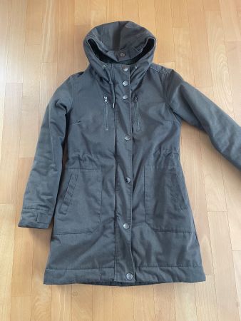 Chicoreé Mantel warm gefüttert mit Kaputze braun Gr.S