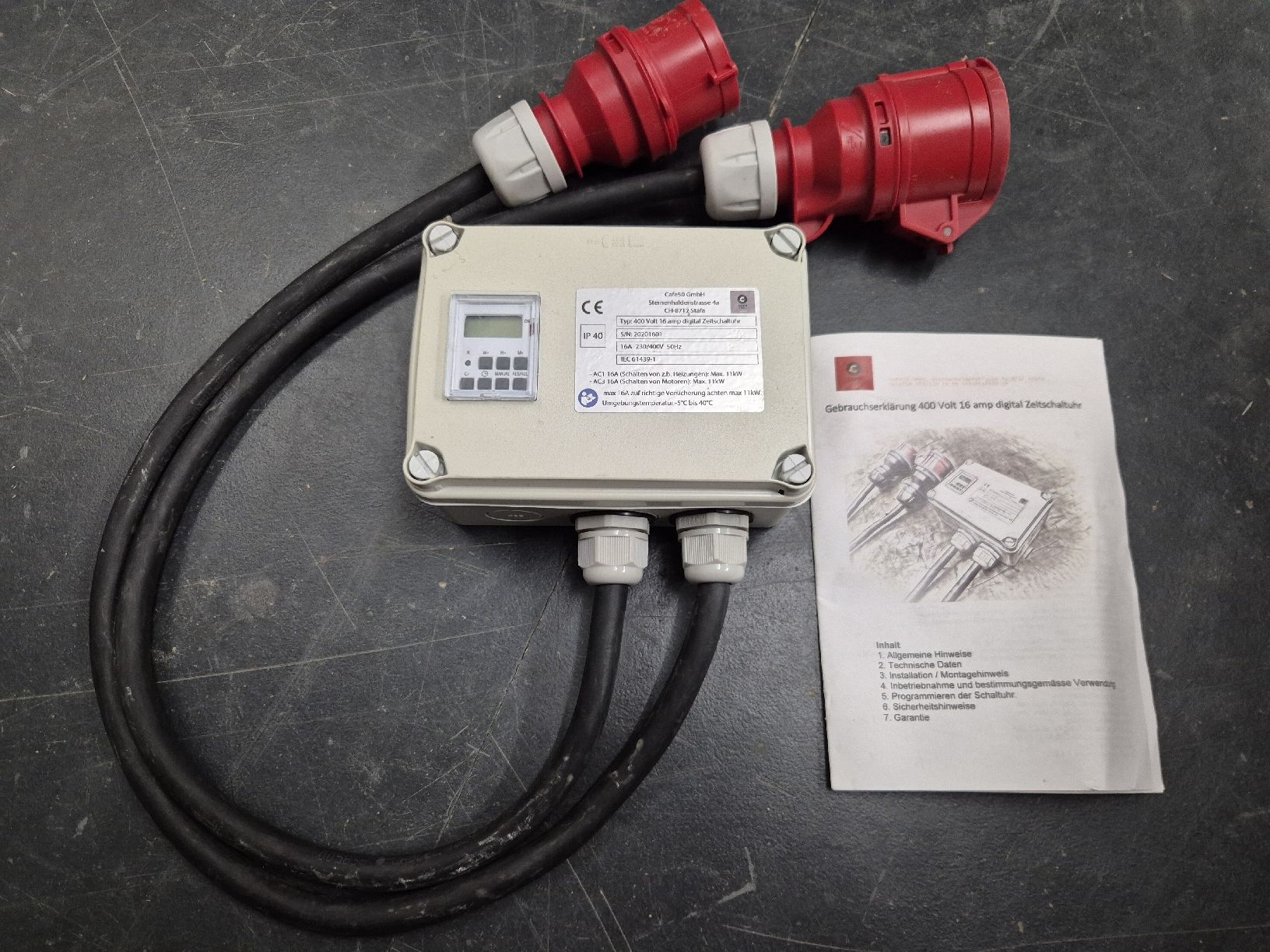 Elektrotechnik: Digitale Zeitschaltuhr CEE16 Stromverteiler – Gebraucht aus Wiesendangen von freetree_winti