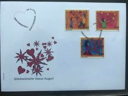Schweiz 2007 Ersttagsbrief Satz FDC Grussmarken
