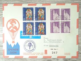 TR12 Enveloppe + Timbre Suisse 1969