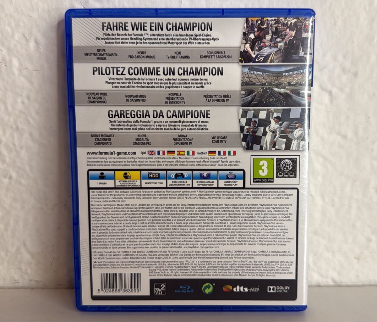 Sony Giochi: Formula 1 2015 PS4/PS5 Game – Usato da Ehrendingen venduto da bubulence 1