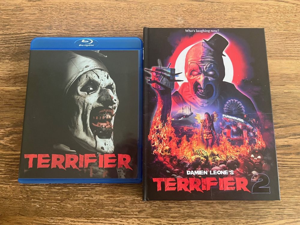 Terrifier 1 + 2 (Amaray + Mediabook) UNCUT Blu-Ray & 4K UHD | Kaufen ...