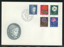 1963, FDC, Pro Juventute, alle mit Leuchtstoff (4)