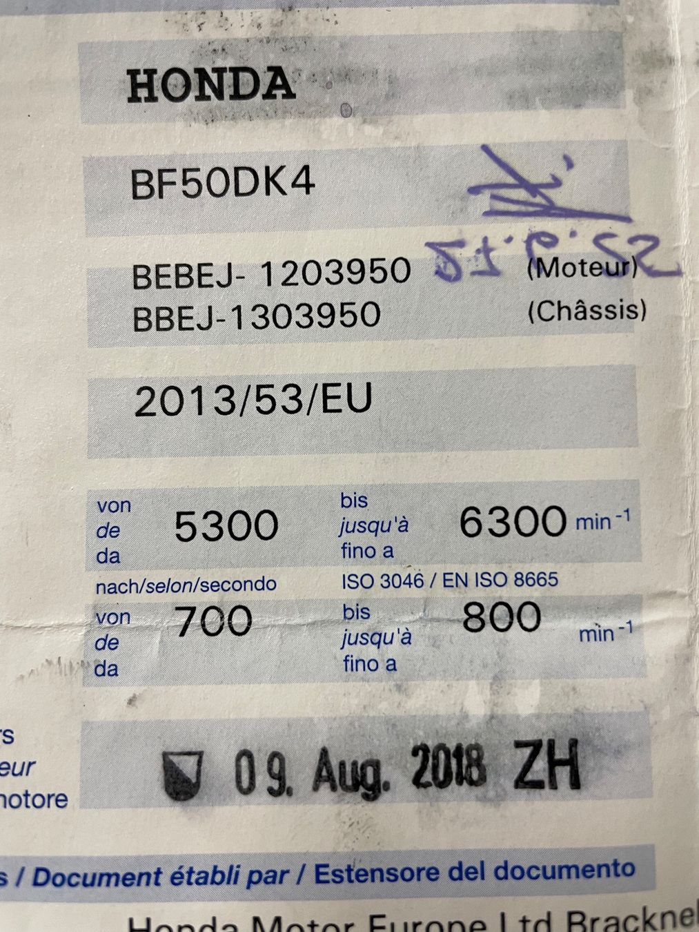 Honda Moteurs: Honda BF 50 Aussenborder – D'occasion à Bachenbülach par Simivk 3