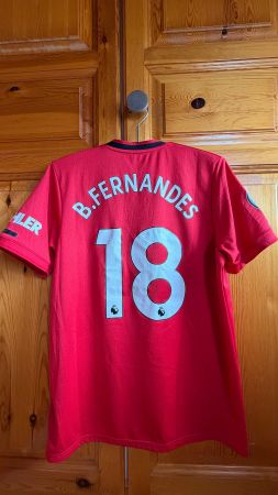 Manchester United Bruno Fernandes 18 saison 2019/2020 home