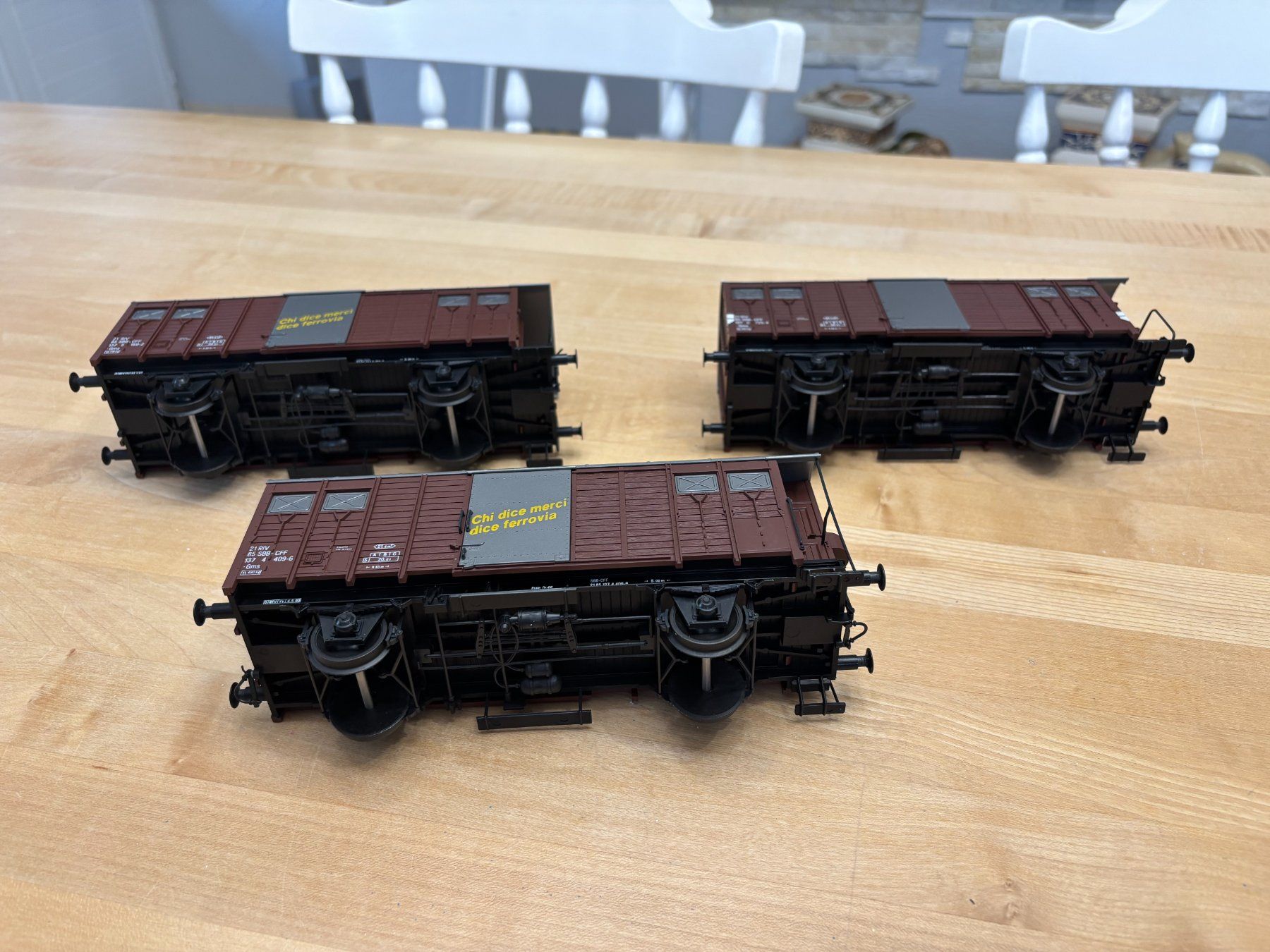 Modellini di ferrovie: Modellbahn Spur 0, Allmo Güterwagen im 3er Pack – Nuovo (secondo la descrizione) da Gränichen venduto da bea_nkz7 3