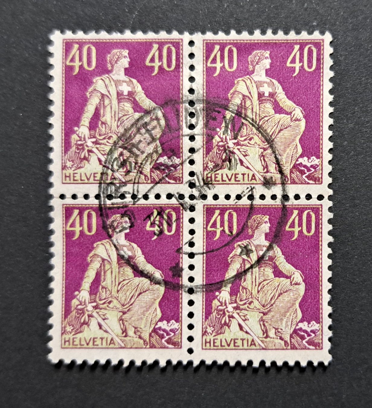 Tutti i francobolli: Viererblock SBK 176 mit Stempel Birsfelden – Usato da Unterägeri venduto da PhilatelieStudiger