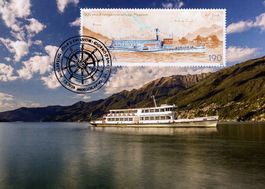Maximumkarte Schifffahrt Lago Maggiore - Isole di Brissago