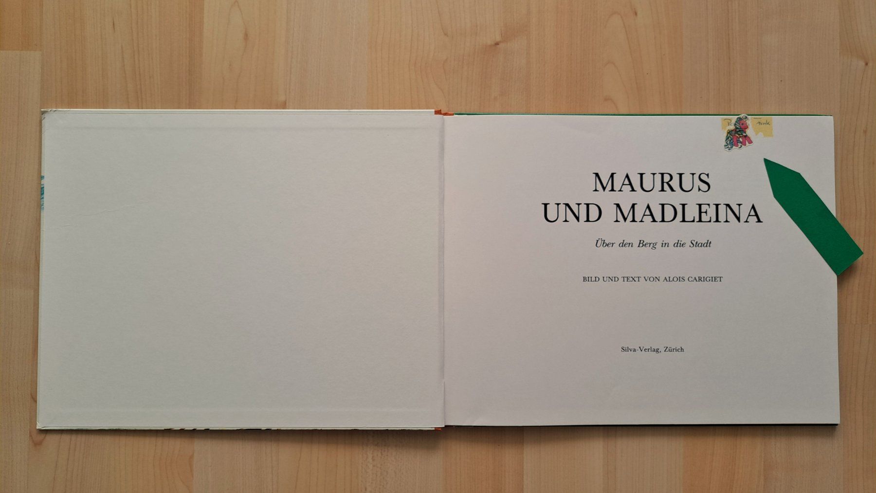 Libri: "Maurus und Madleina"  - 1988 – Usato da Affoltern am Albis venduto da saminou01 1