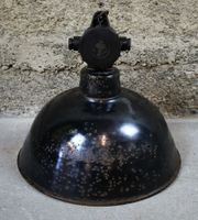Industrielampe Fabriklampe Emaillampe M mit schöner Patina
