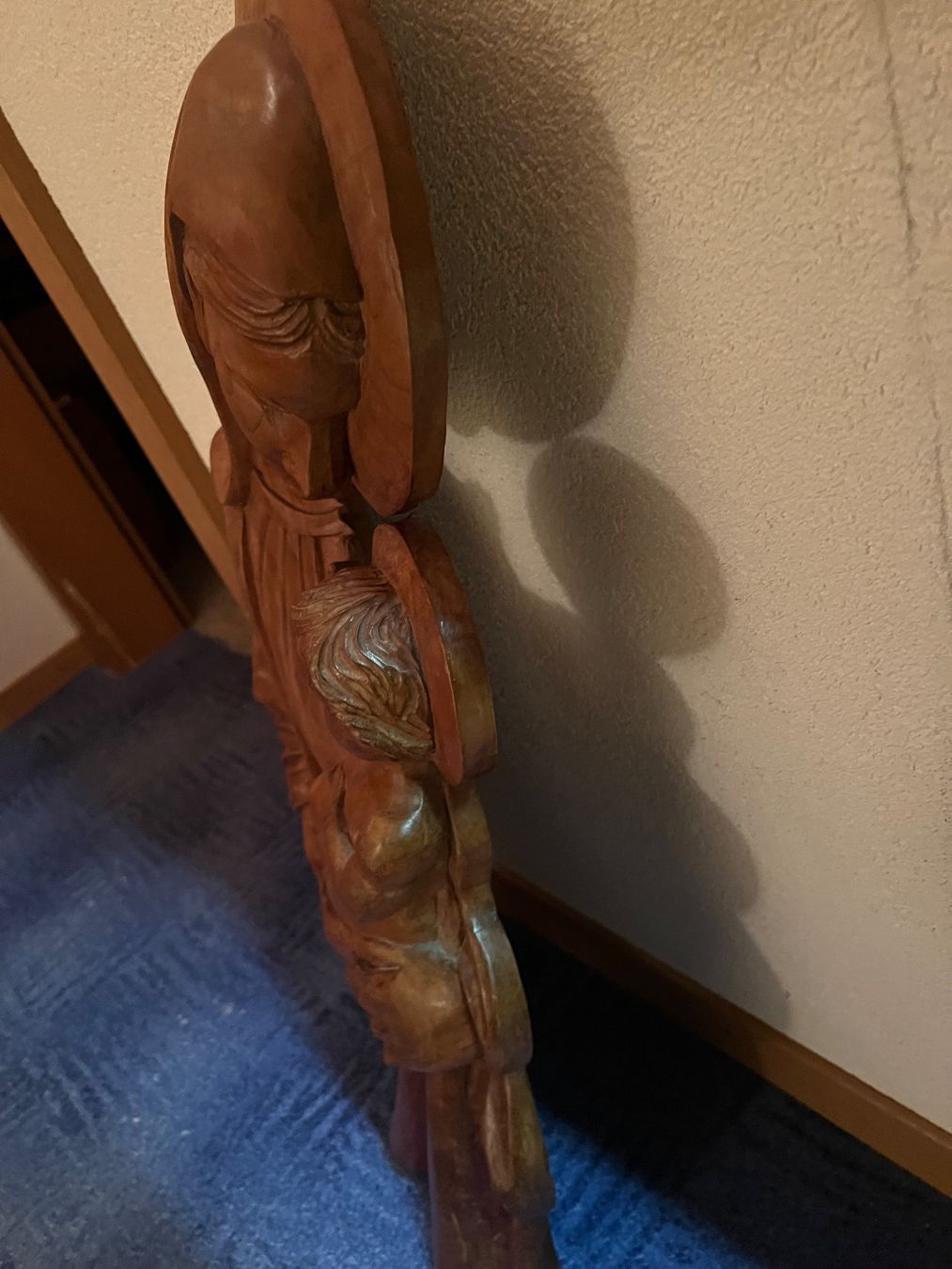 Sculture & Statue: Holzrelief Madonna mit Kind, gross – Usato da Visp venduto da pabumi 3